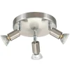 EGLO MINI RONDEL SKINNESPOT BØRSTET STÅL GU10 3X3W