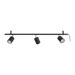 EGLO PORTELLA SKINNESPOT SORT/BØRSTET STÅL GU10 3X3W