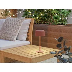 EGLO ROCCANOVA SOLCELLE BORDLAMPE RØD