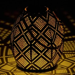 EGLO Z_SOLAR SOLCELLE LAMPE SORT/GULD/NØD 33,5 CM