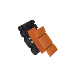 FENTO M2 POCKET KNÆBESKYTTER SORT/ORANGE ONE SIZE