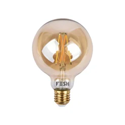 FESH SMART AMBER Ø95 LED PÆRE E27 DEKO 5,5W