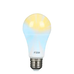 FESH SMART HVID LED PÆRE E27 STANDARD 9W