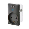 FESH SWITCH CURVELINE - SMART STIKKONTAKT KOKSGRÅ 1,5 MODUL M/JORD