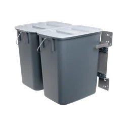 G. FUNDER 2X12 L. AFFALDSSORTERING GRÅ 450 X 305 X 255 MM