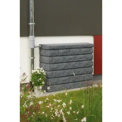 GARANTIA ROKY 400 L REGNVANDSBEHOLDER 40 X 120 X 100 CM GRÅ GRANIT