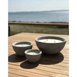 GARDEN LIFE UDENDØRS STEARINLYS BETON GRÅ Ø27,8XH 13,7 CM