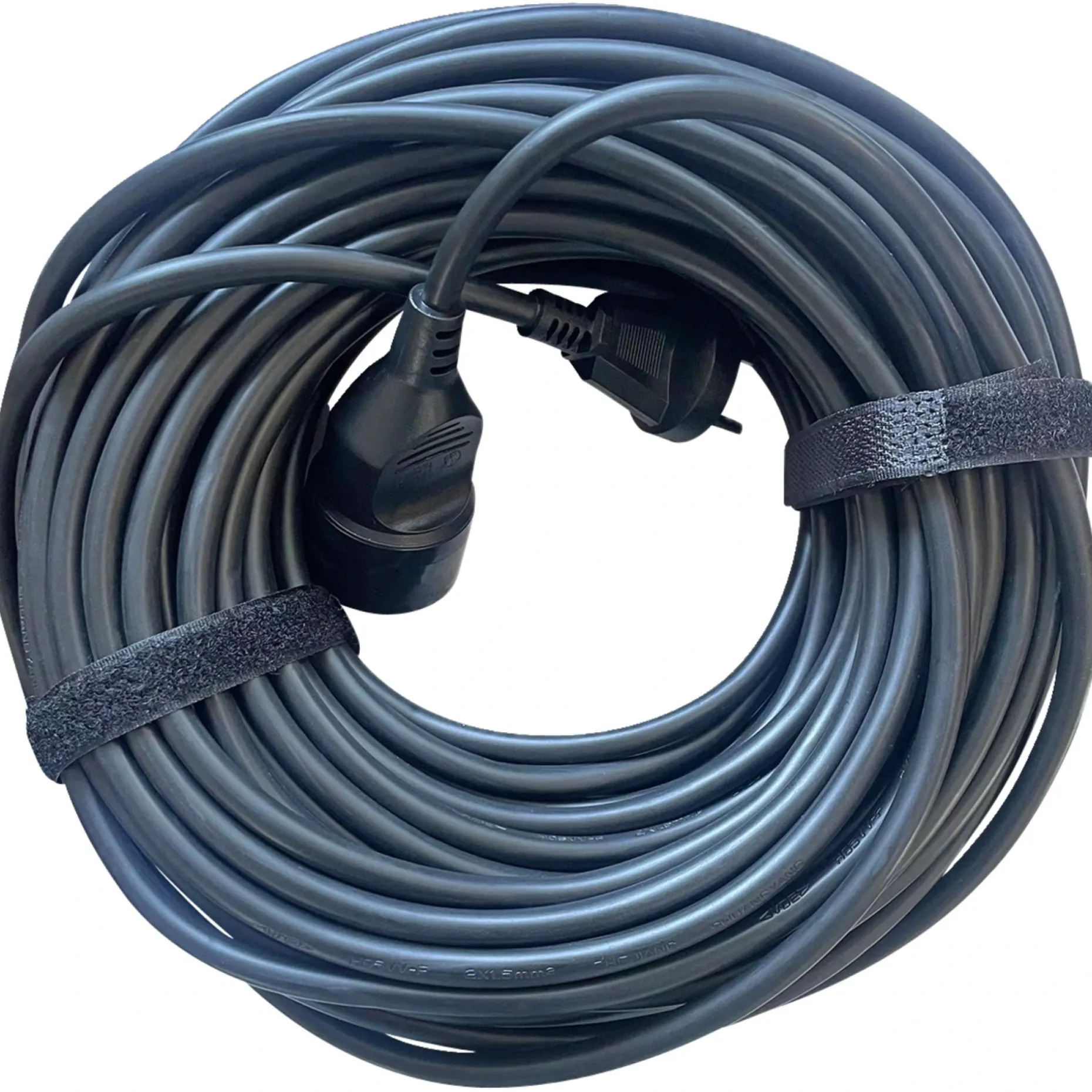 GRIPO PVC KABELSÆT 2X1,5MM² 30 M SORT