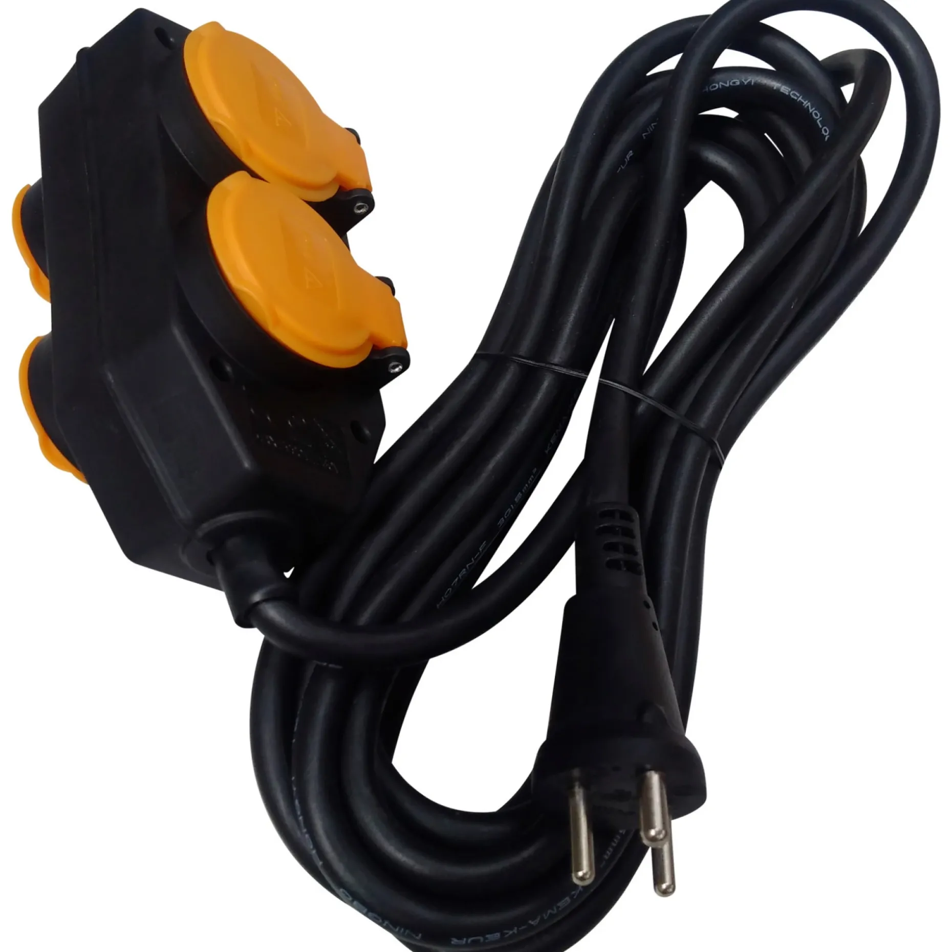 GRIPO STIKDÅSE 4 UDTAG M/JORD OG AFBRYDER 5 M KABEL