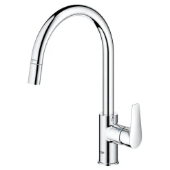 GROHE START EDGE QUICKFIX, C-TUD, M/UDTRÆK KØKKENARMATUR KROM