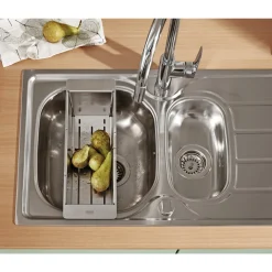 GROHE START EDGE QUICKFIX, C-TUD, M/UDTRÆK KØKKENARMATUR KROM