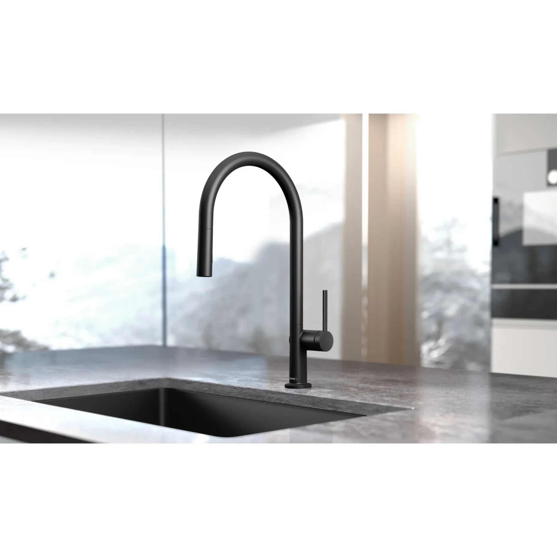 HANSGROHE TALIS M54 210 KØKKENARMATUR MAT SORT