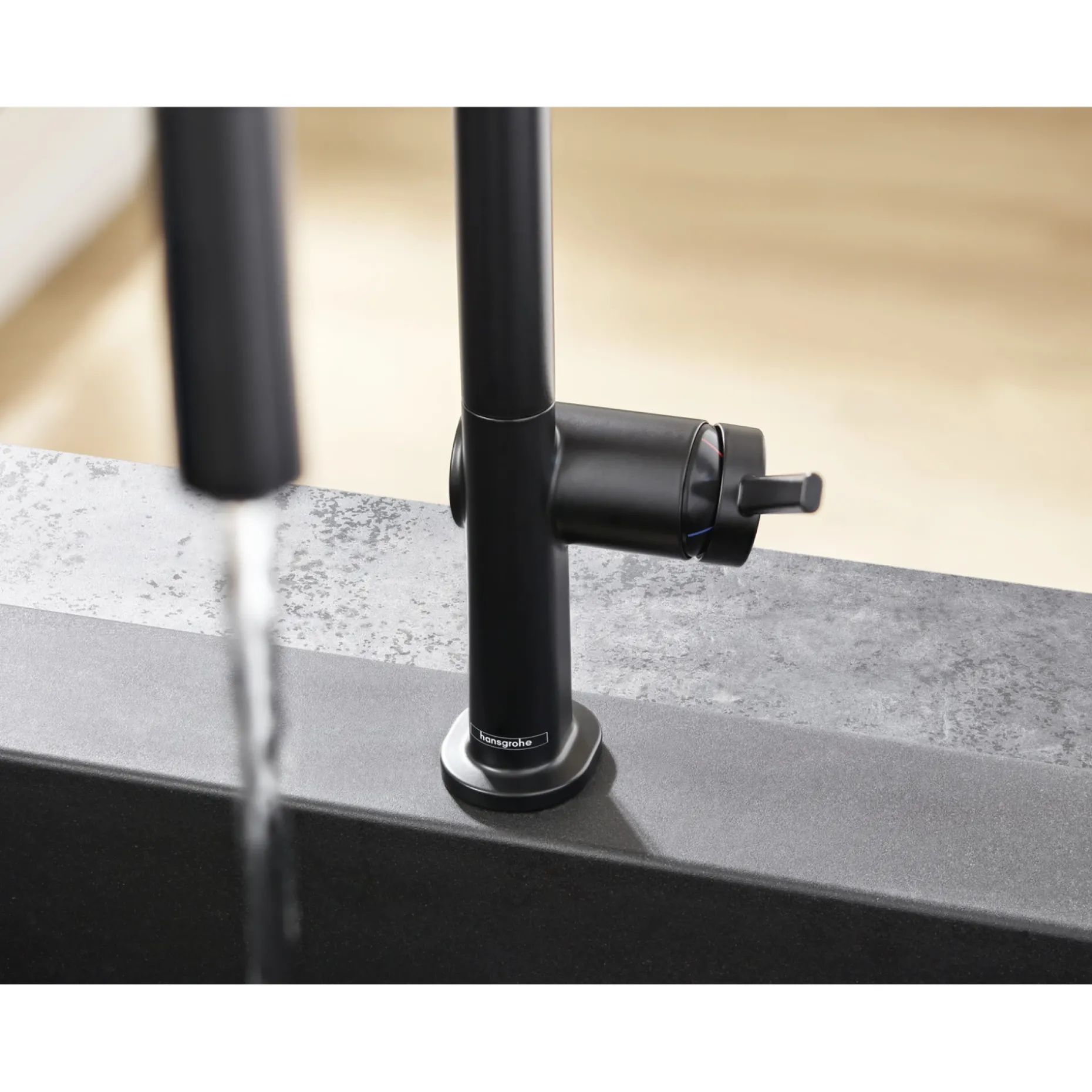 HANSGROHE TALIS M54 210 KØKKENARMATUR MAT SORT