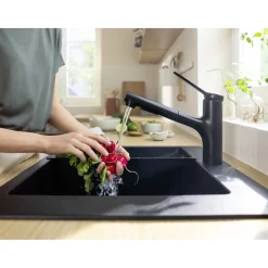 HANSGROHE ZESIS M33 150, 2-JET KØKKENARMATUR MAT SORT