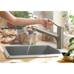 HANSGROHE ZESIS M33 150 KØKKENARMATUR BØRSTET KROM