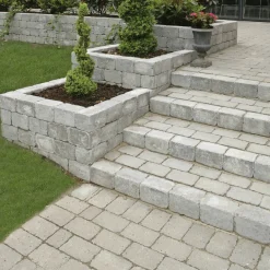 IBF HOLMEGAARDSTEN KANTBLOK 14 X 14 X 21 CM GRÅ