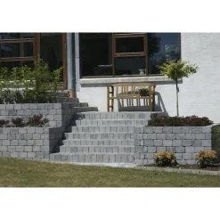 IBF HOLMEGAARDSTEN KANTBLOK 14 X 14 X 21 CM GRÅMIX