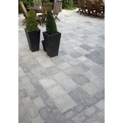 IBF HOLMEGAARDSTEN KVADRAT BELÆGNINGSSTEN 7 X 28 X 28 CM GRÅMIX