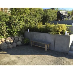 IBF PARKLINE T-ELEMENT STØTTEMUR 10 X 120 X 80 CM GRÅ
