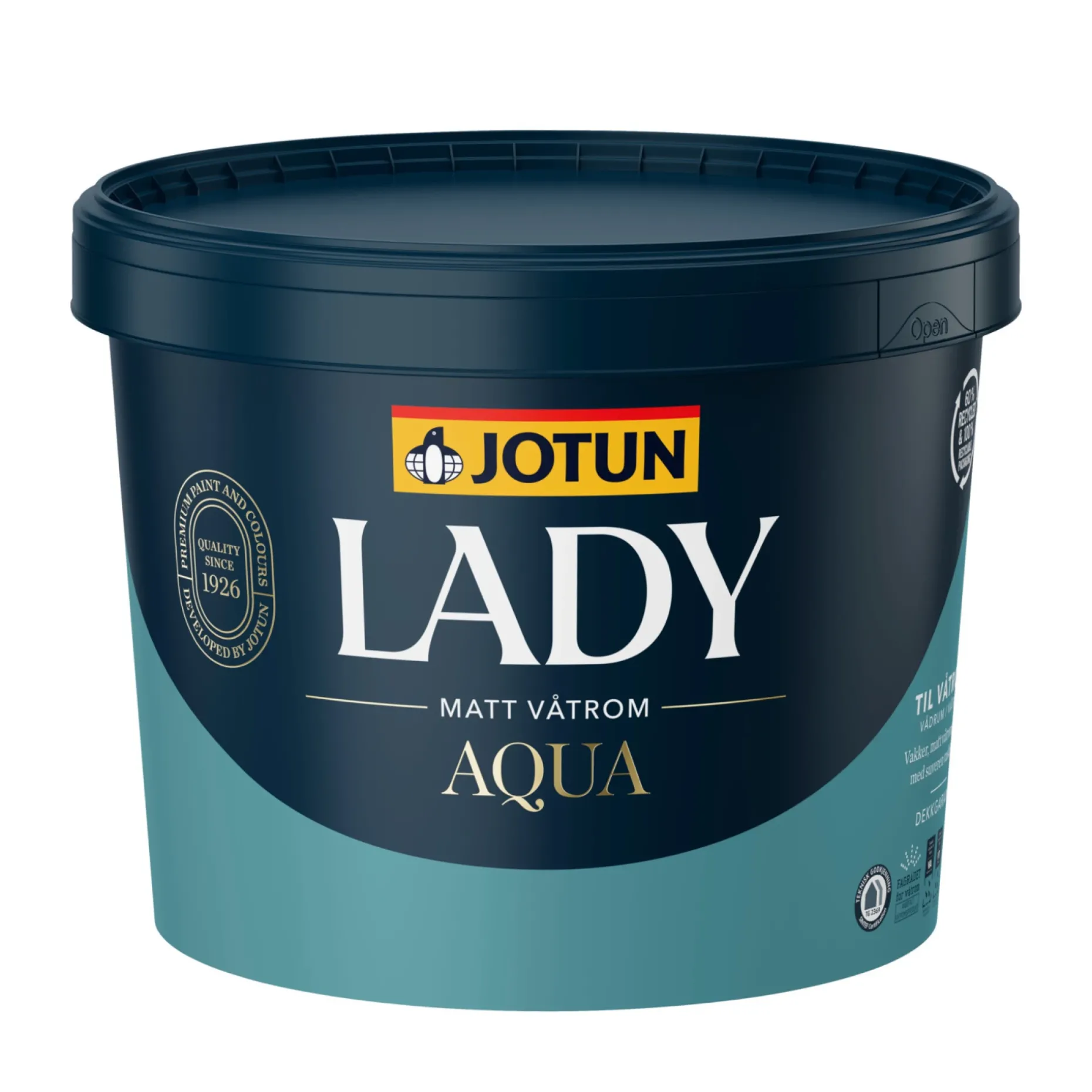 JOTUN LADY AQUA VÆGMALING 2,7 L HVID