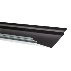 JUAL SORT ALU-PROFIL 1AS, 6" DOBBELT INKL. BLINDFALS SKOTRENDE 1 M