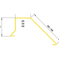 JUAL SORT ALU-PROFIL 5AS, 35 X 35 X 60 MM. STERNKAPSEL 1 M
