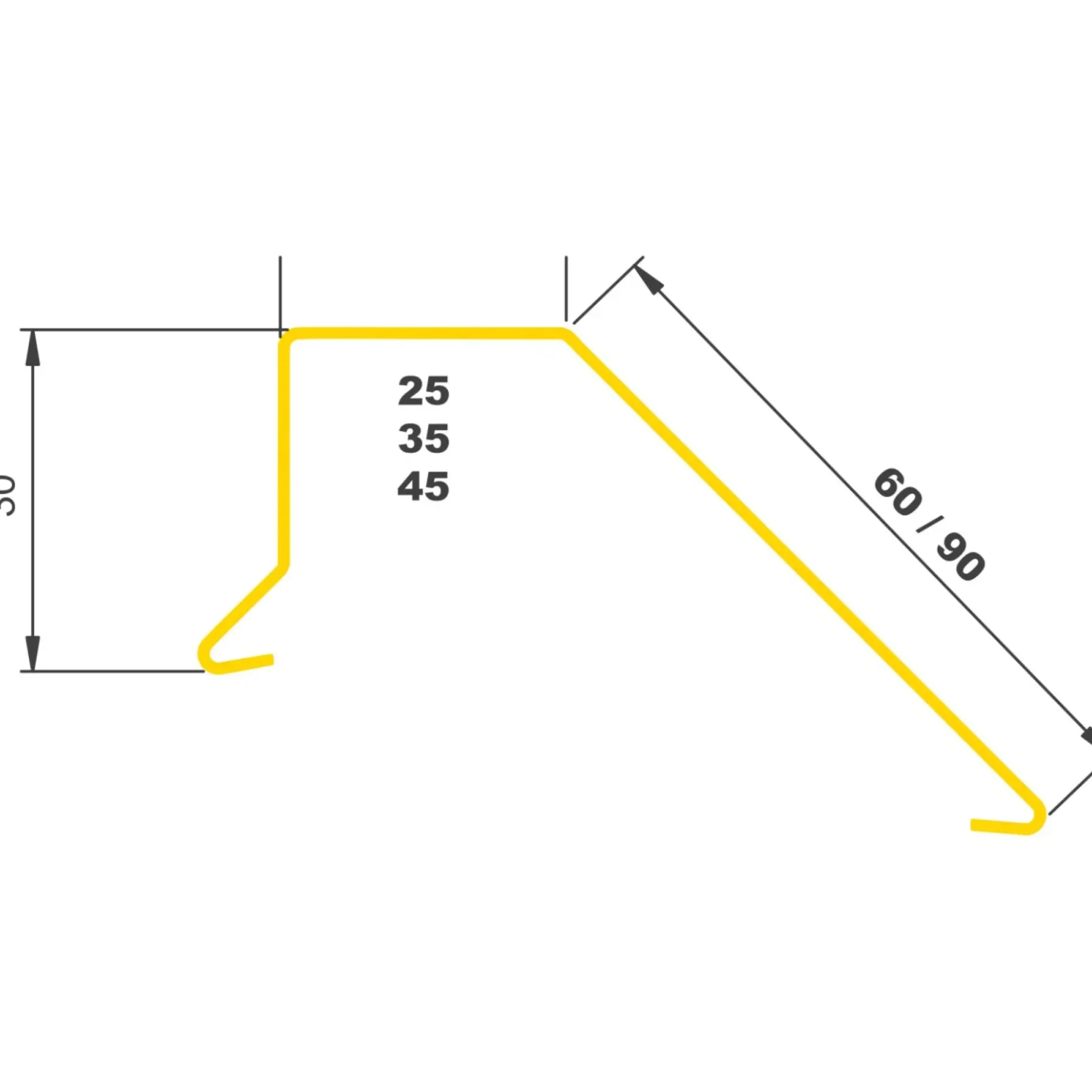 JUAL SORT ALU-PROFIL 5BS, 35 X 30 X 90 MM. STERNKAPSEL 1 M