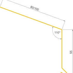 JUAL SORT ALU-PROFIL 12S, 100 X 55 MM TAGFOD 1 M