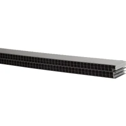 JUAL SORT ALU-PROFIL 2VW-2-210, 45 X 22 MM. VENTILATIONSLISTE 2,1 M
