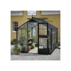 JULIANA COMPACT DRIVHUS 3 MM HÆRDET GLAS HELE BANER ANTRACIT 6,6 M2