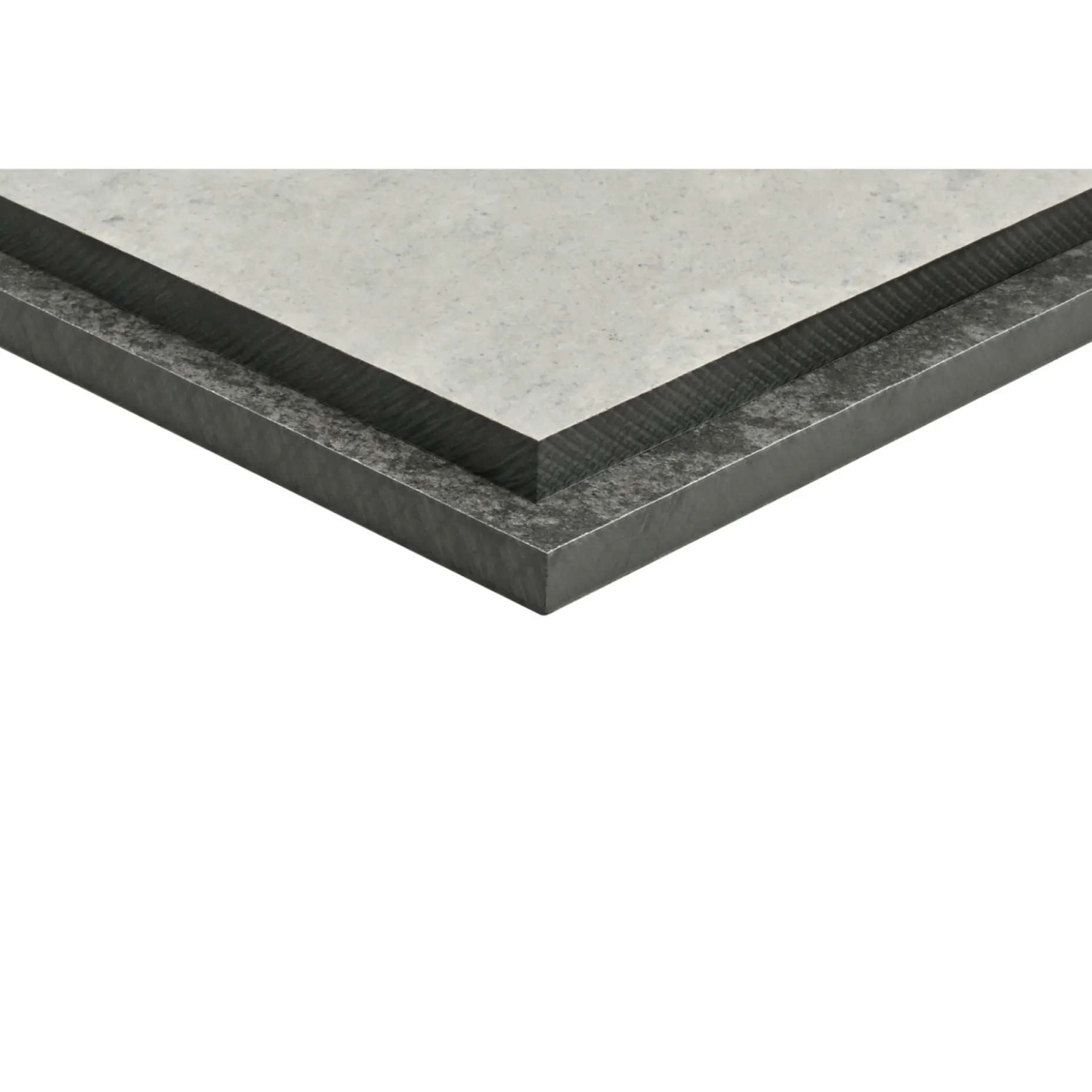 KEFLICO COMPACT MINERAL/CERAMIC TERRA BORDPLADE GRÅ 620 X 3000 X 12 MM
