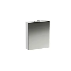 LAUFEN BASE SPEJLSKAB HØJREHÆNGT M. LYS OG STRØMUDTAG EU IP 44 HVID 60 X 70 CM