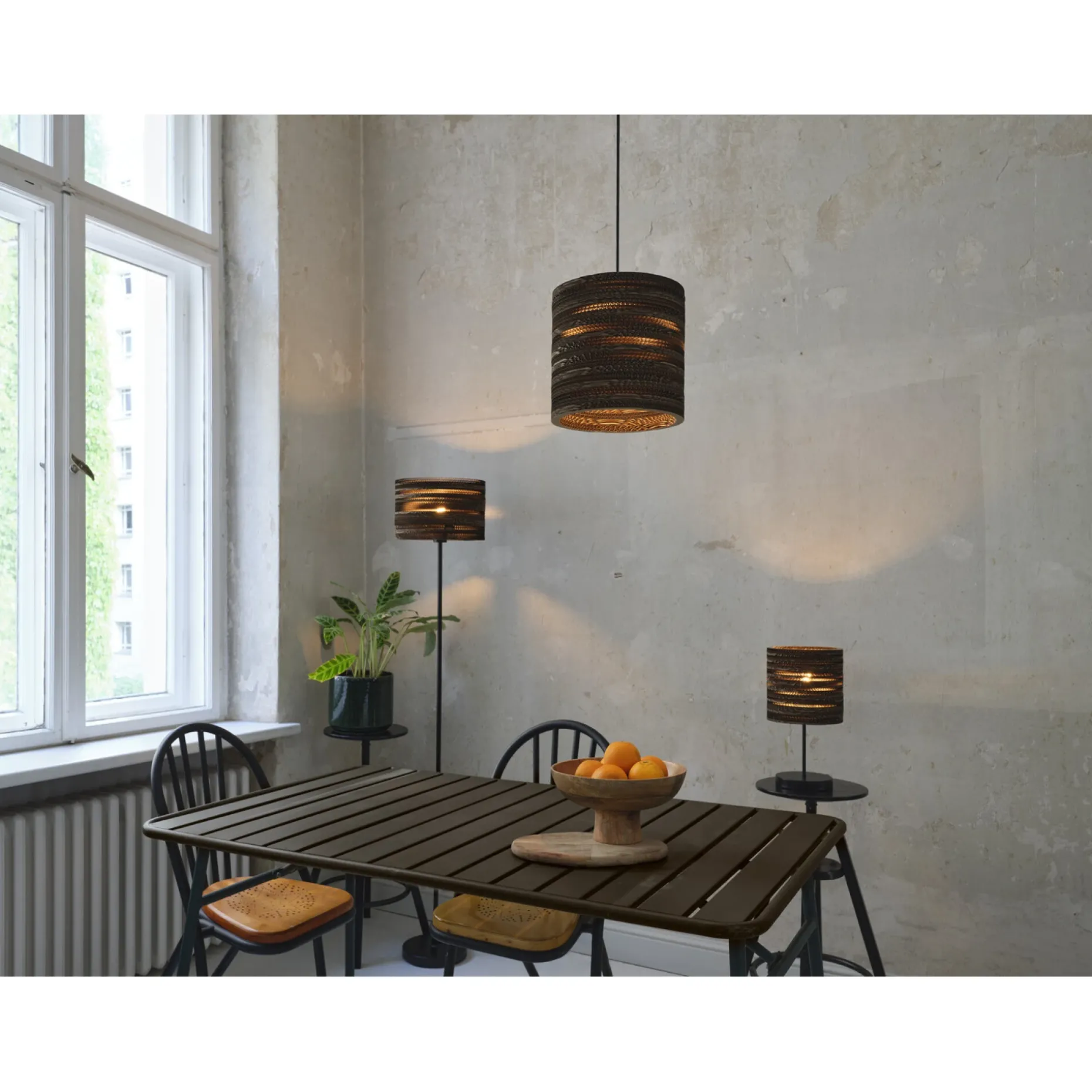 LEDVANCE DECOR CARDBOARD BORDLAMPE BRUN 25,8 CM