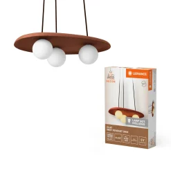 LEDVANCE DECOR CLAY PENDEL BRUN 45,2 CM