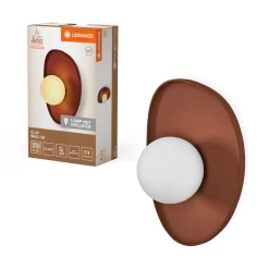 LEDVANCE DECOR CLAY VÆGLAMPE BRUN