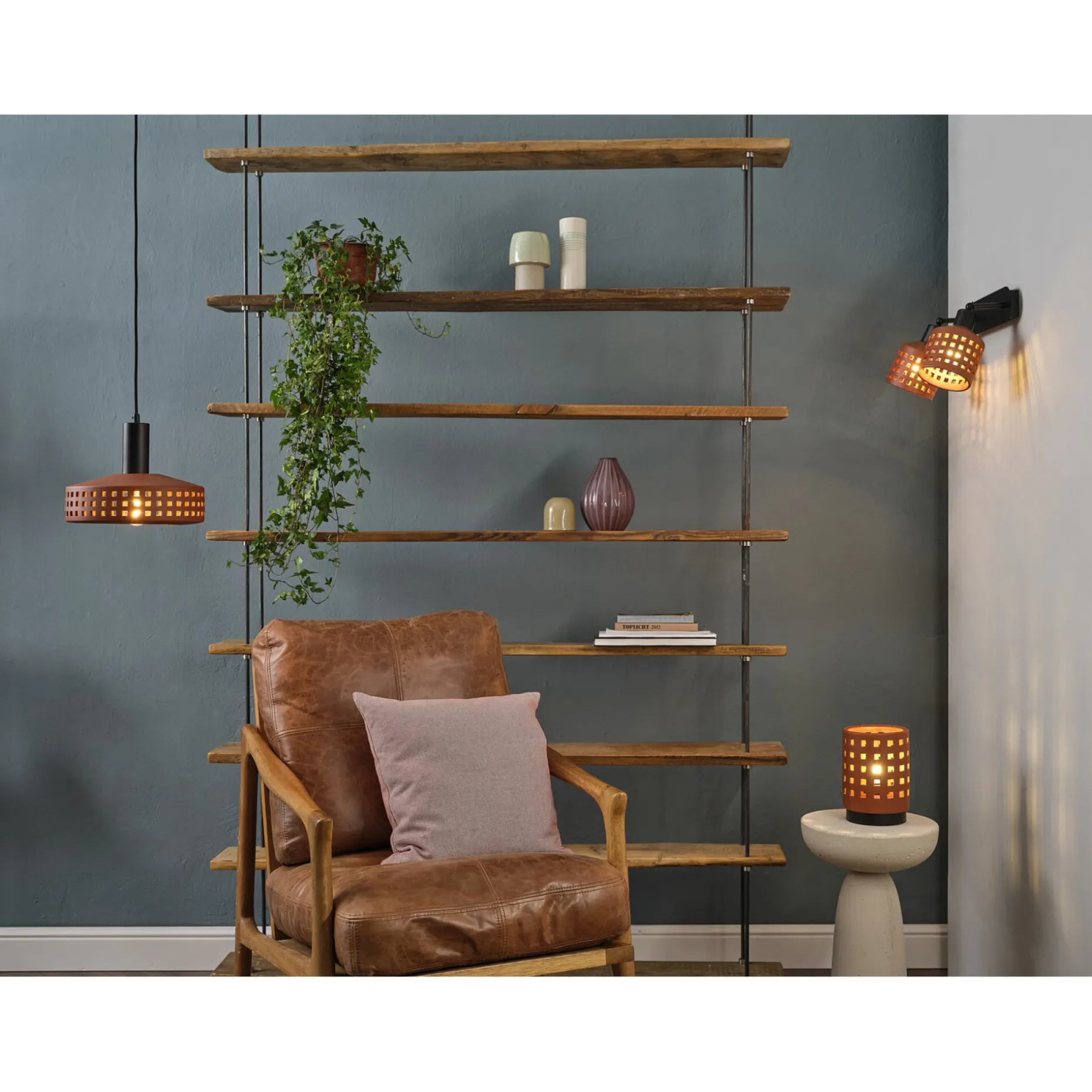 LEDVANCE DECOR CLAY VÆGLAMPE BRUN