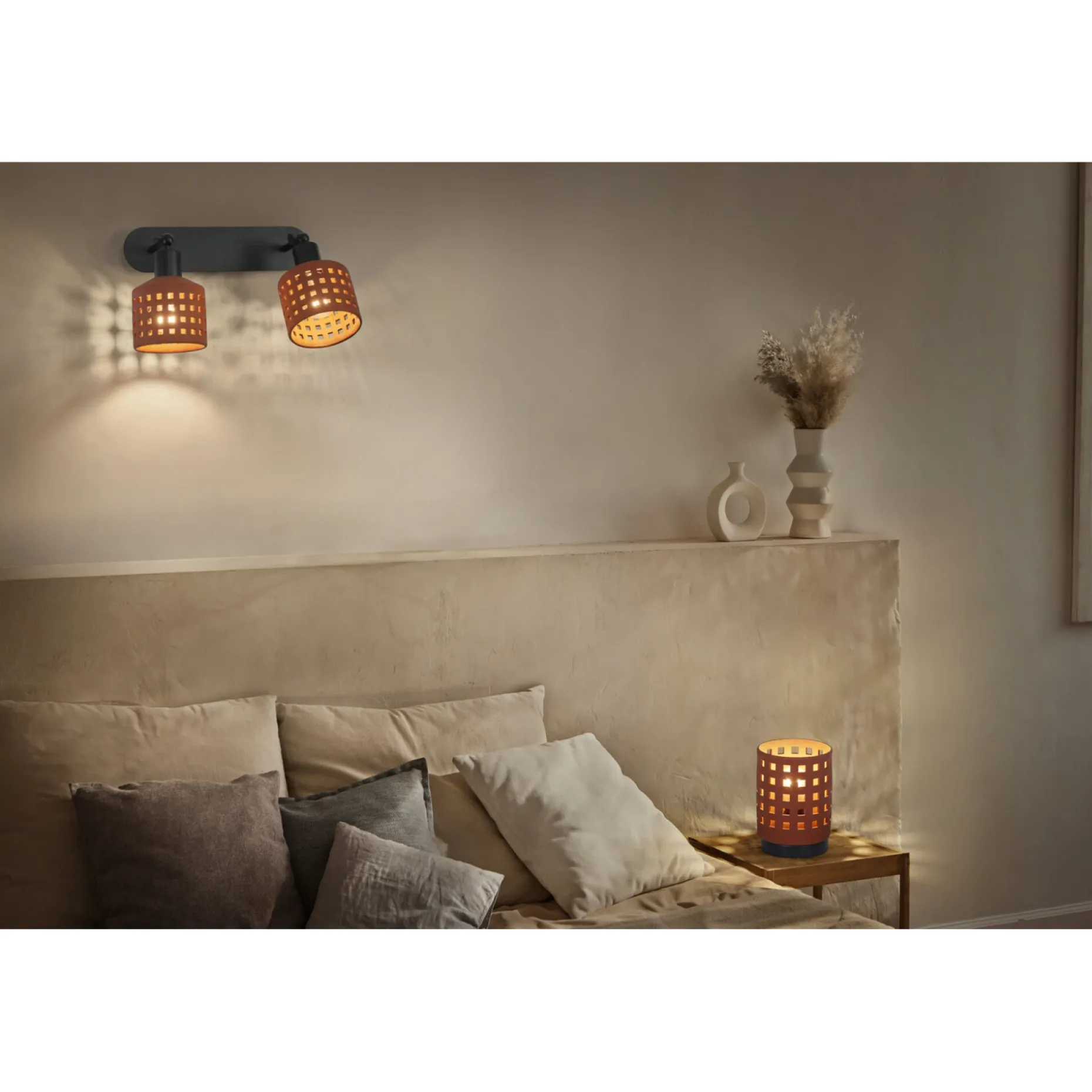 LEDVANCE DECOR CLAY VÆGLAMPE BRUN