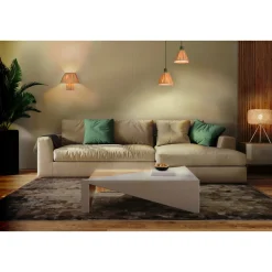 LEDVANCE DECOR RAFFIA GULVLAMPE BRUN/GRØN 21,3 CM