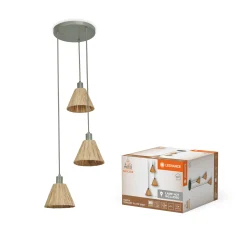 LEDVANCE DECOR RAFFIA GULVLAMPE BRUN/GRØN 22,8 CM