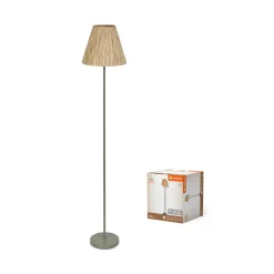 LEDVANCE DECOR RAFFIA GULVLAMPE BRUN/GRØN 34,8 CM