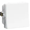 LK FUGA 1 MODUL ENKELT KRYDSNING AFBRYDER HVID