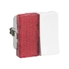 LK FUGA 1 MODUL ENKELT M/LAMPE AFBRYDER HVID