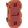 LK FUGA AIR SLIM 2 1/2 MODUL FORFRADÅSE MØRK ORANGE 2 2/1 M IP40 VINDTÆT