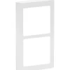 LK FUGA SOFT DESIGN 63 RAMME INKL. TEKNISK RAMME HVID 2 X 1 MODUL LODRET