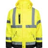 LYNGSØE FOX 9057-53/07 HÅNDVÆRKER REGNJAKKE HI-VIZ XL GUL/SORT