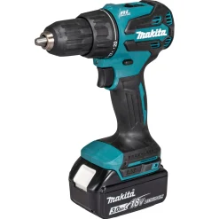 MAKITA DHP490SF1J SLAGBOREMASKINE AKKU MED BATTERI OG LADER