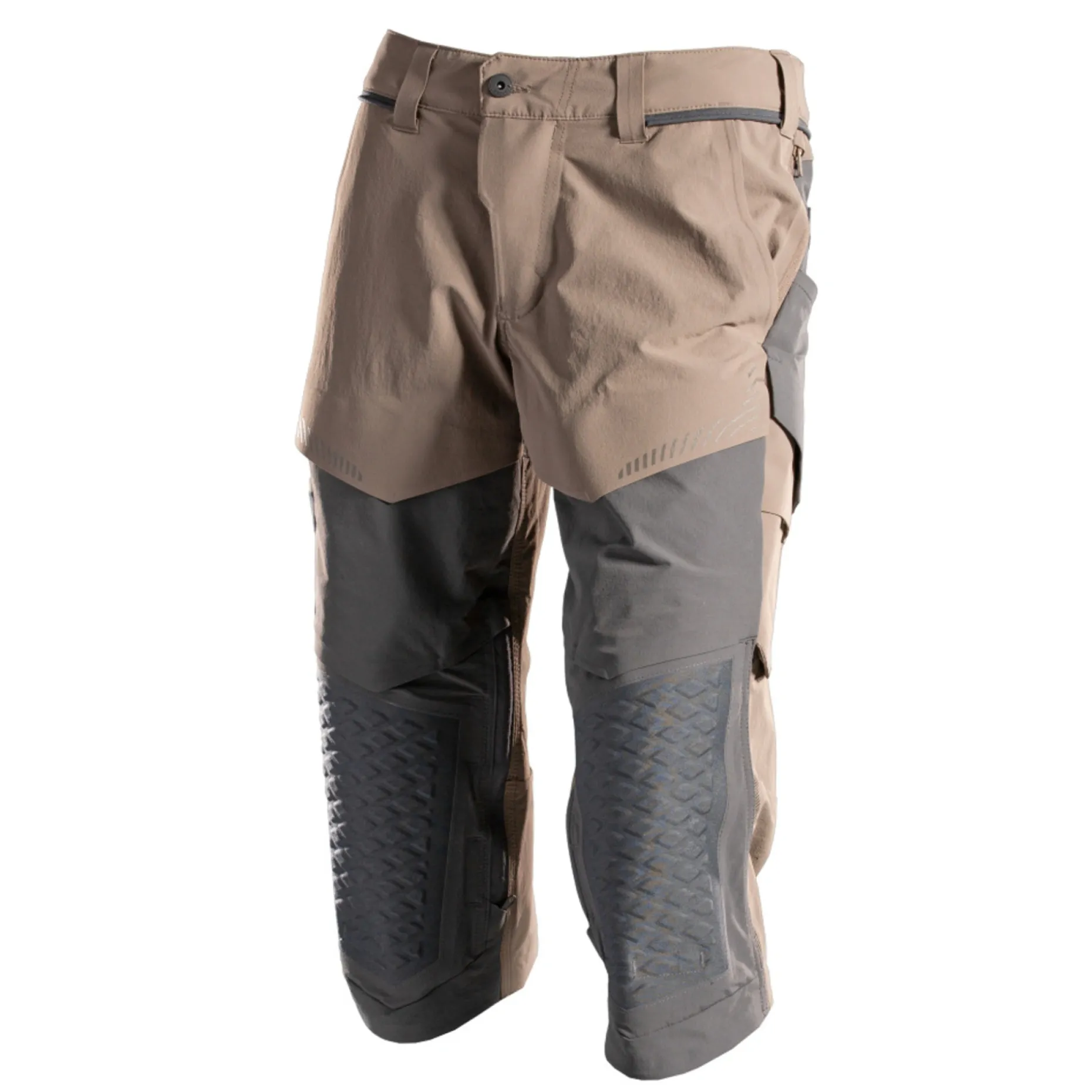 MASCOT CUSTOMIZED 22249 KNICKERS MED KNÆLOMMER C58 MØRK SAND/STENGRÅ