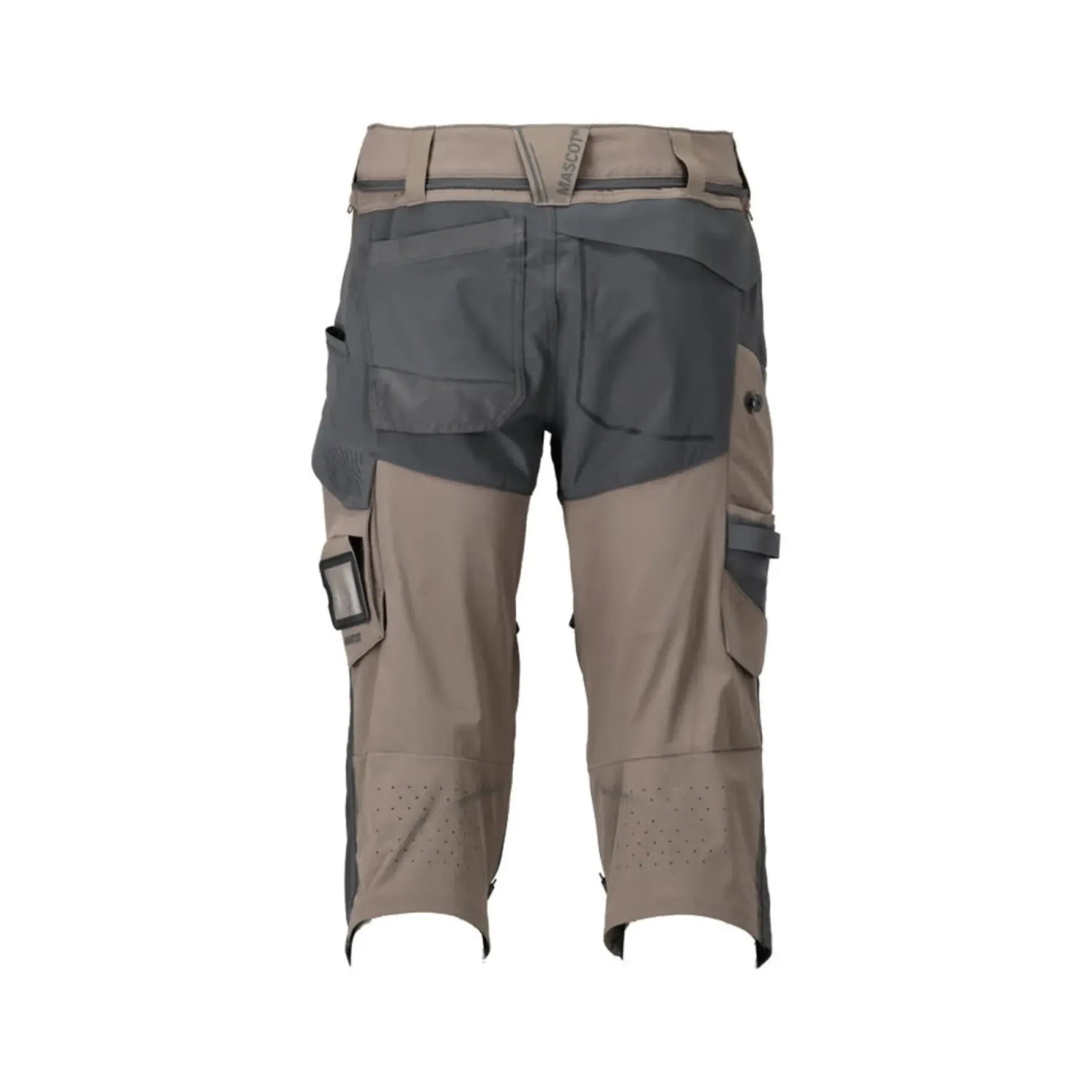 MASCOT CUSTOMIZED 22249 KNICKERS MED KNÆLOMMER C58 MØRK SAND/STENGRÅ