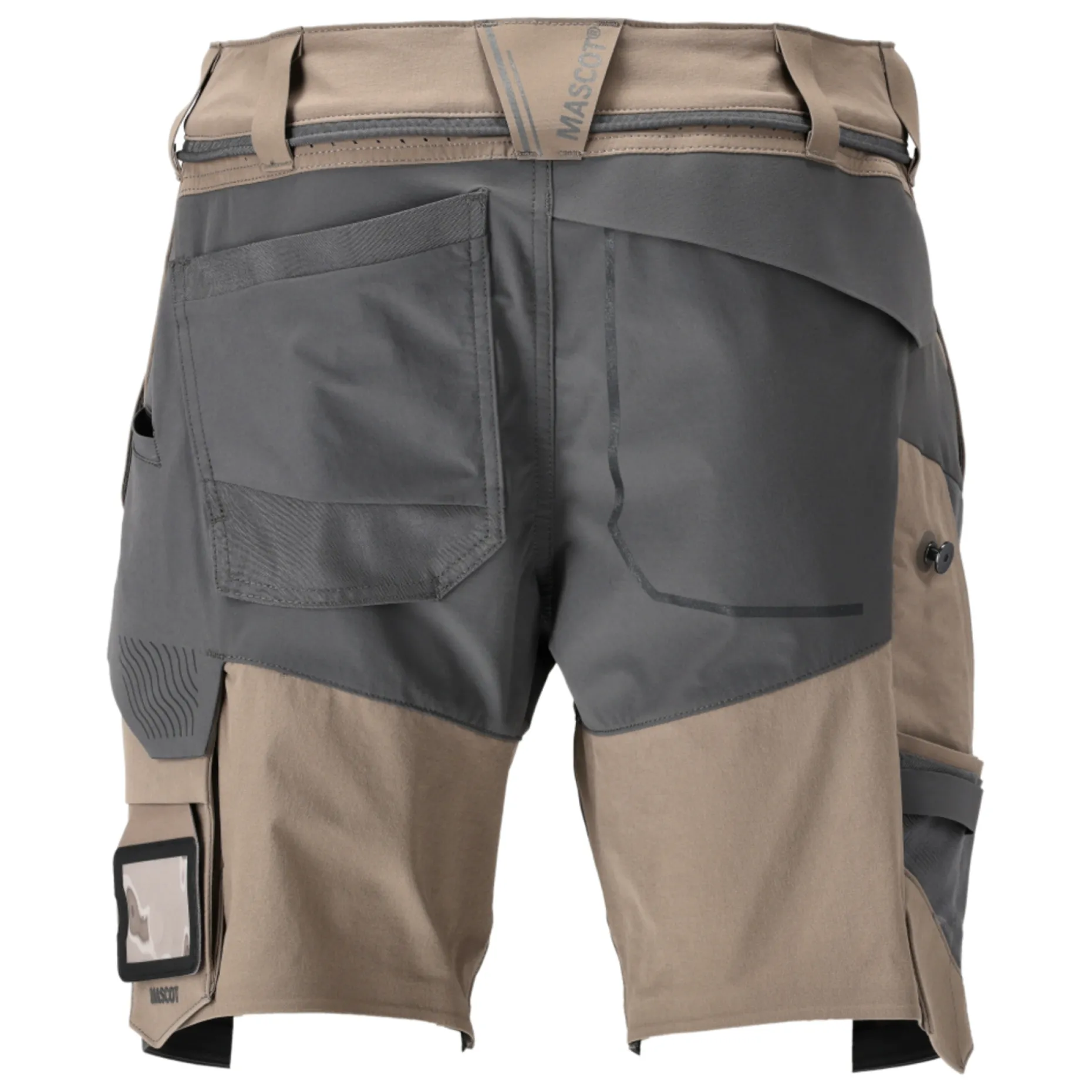 MASCOT CUSTOMIZED 22149 SHORTS 24C46 MØRK SAND/STENGRÅ