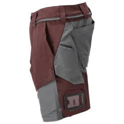 MASCOT CUSTOMIZED 22149 SHORTS 24C49 BORDEAUX/STENGRÅ